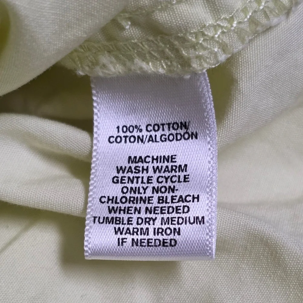 Lou & Grey Casual‎ Shorts Women's Size M Light Green Cotton Drawstring Waist